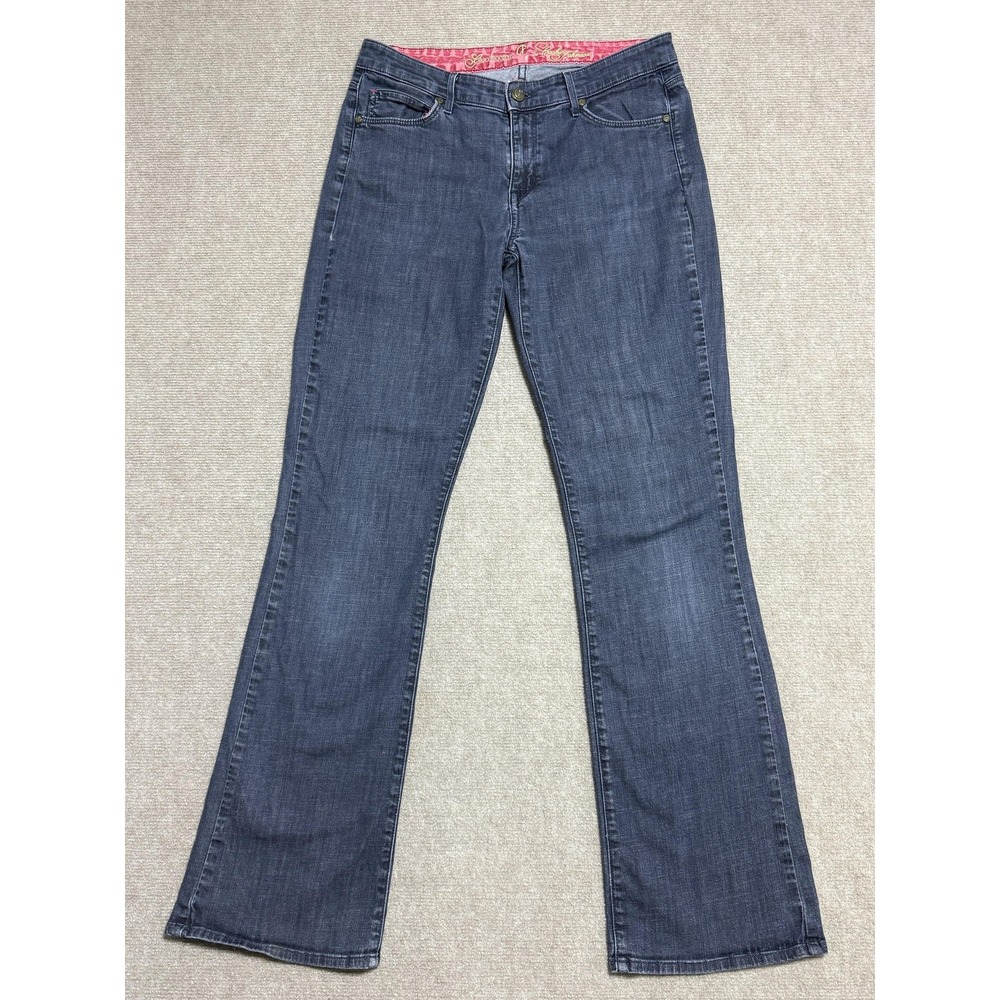 Cookie Johnson‎ Grace Bootcut Jeans Womens 30 Blue Stretch Denim Made USA Flare